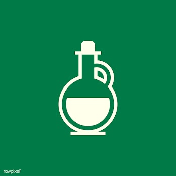 Flask icon vector in green | Free stock vector - 487179