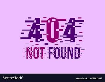 flat 404 background with glitch effect