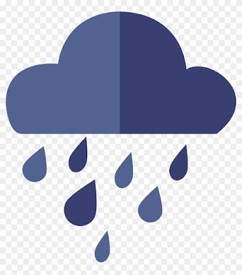 Flat Blue Rain Icon - Rain Flat Icon