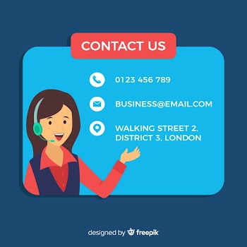 Flat call center information background Free Vector