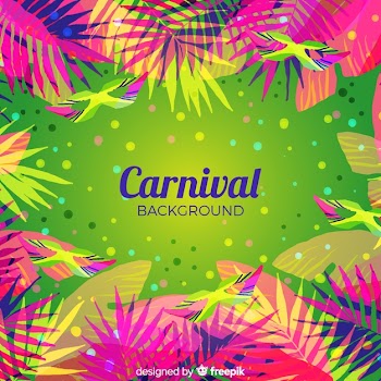 Flat carnival background