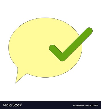 Flat check message flat icon vector image