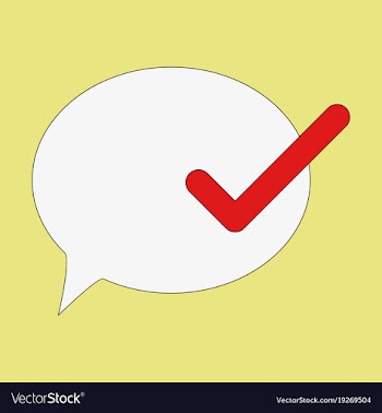 Flat check message flat icon vector image