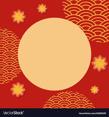 flat chinese new year mockup