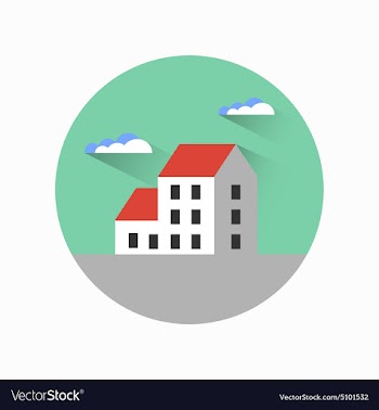  					Flat city urban style vector image														