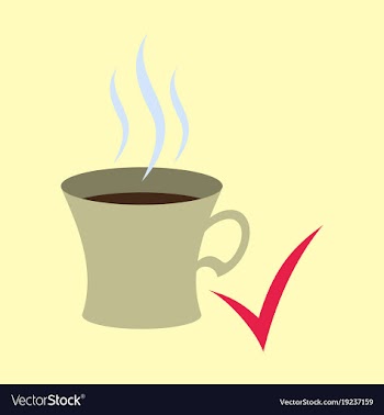 Flat coffee cup icon vector image