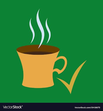 Flat coffee cup icon vector image