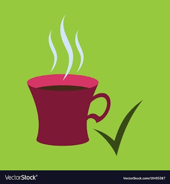Flat coffee cup icon vector image