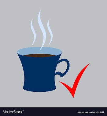 Flat coffee cup icon vector image
