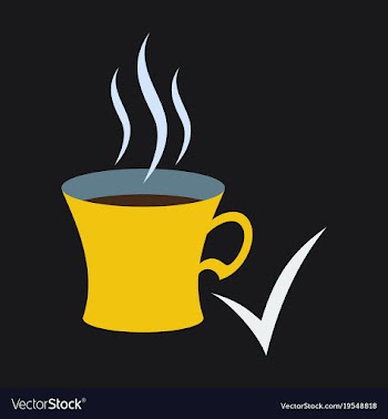 Flat coffee cup icon vector image