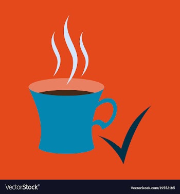 Flat coffee cup icon vector image