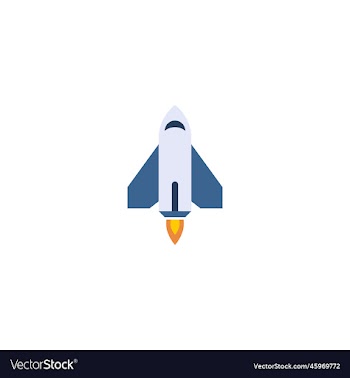 flat creative icon flat from space exploration
