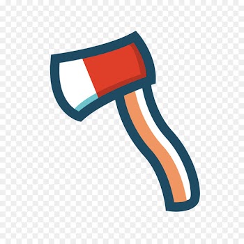 Flat design 2D computer graphics - Color axe 