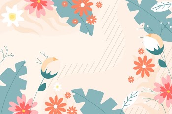 Flat design abstract floral background Free Vector