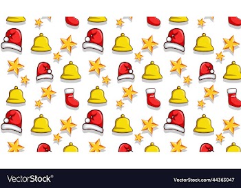 flat design christmas pattern collection with