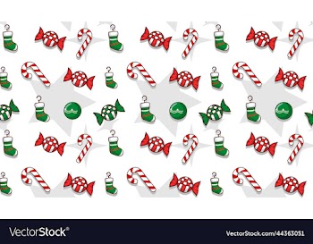 flat design christmas pattern collection with