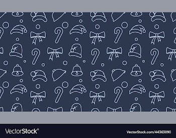 flat design christmas pattern collection with