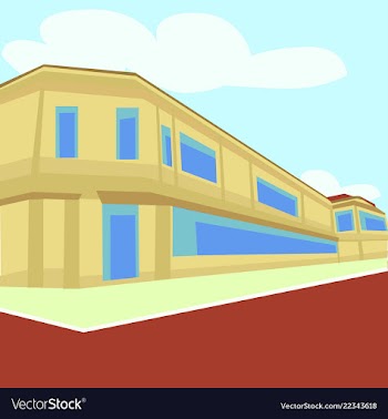 Flat design city background vector image