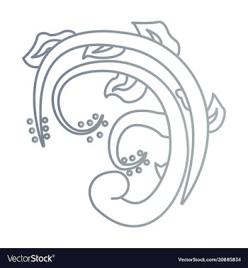 Flat design elements in vintage style drawing vector image