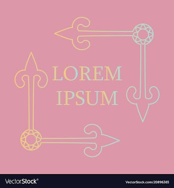 Flat design elements in vintage style drawing vector image