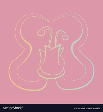 Flat design elements in vintage style drawing vector image