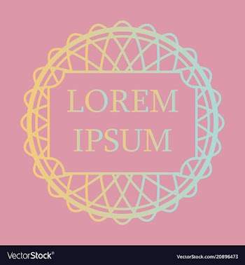 Flat design elements in vintage style drawing vector image