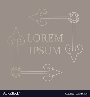 Flat design elements in vintage style drawing vector image