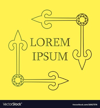 Flat design elements in vintage style drawing vector image