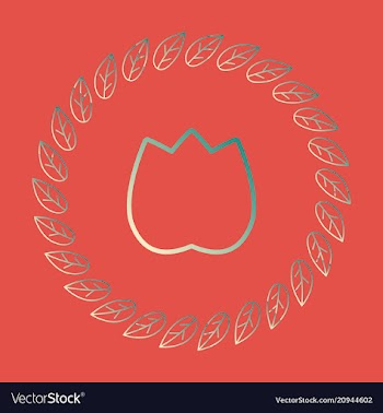 Flat design elements in vintage style drawing vector image