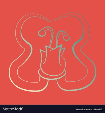 Flat design elements in vintage style drawing vector image