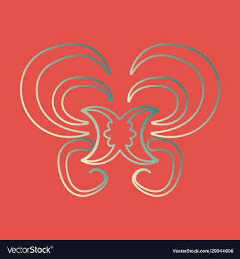 Flat design elements in vintage style drawing vector image
