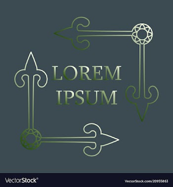 Flat design elements in vintage style drawing vector image