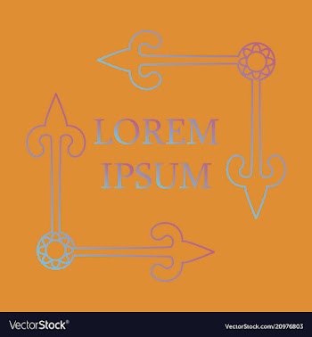Flat design elements in vintage style drawing vector image