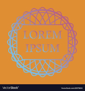 Flat design elements in vintage style drawing vector image