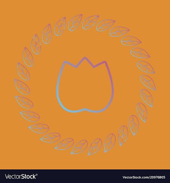 Flat design elements in vintage style drawing vector image