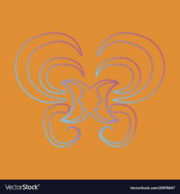 Flat design elements in vintage style drawing vector image