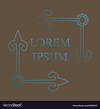 Flat design elements in vintage style drawing vector image