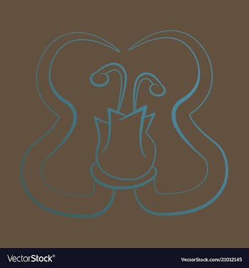 Flat design elements in vintage style drawing vector image