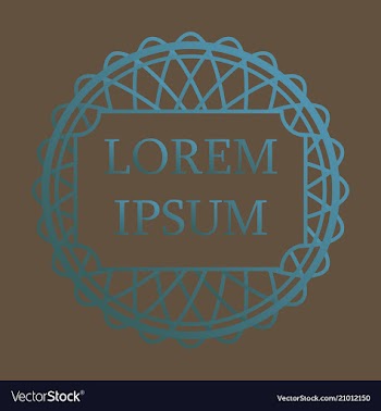 Flat design elements in vintage style drawing vector image
