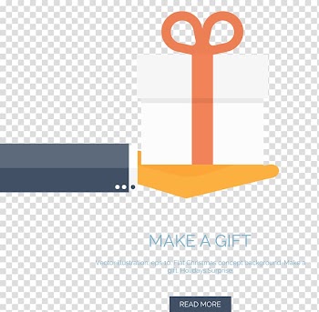 Flat design Gift, Holding gift transparent background PNG clipart