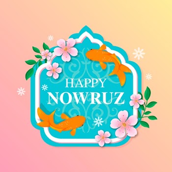 Flat design happy nowruz Free Vector