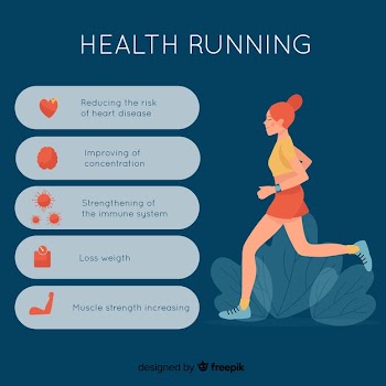 Flat design health infographic template Free Vector