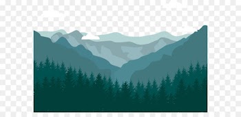 Flat design Landscape Mountain - Forest mountain 