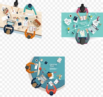 Flat design Meeting Illustration - Meet the meeting 
