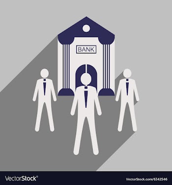 Flat design modern icon Bank vector image