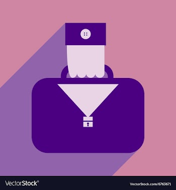 Flat design modern icon case vector image