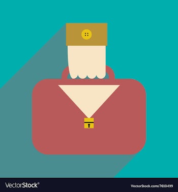 Flat design modern icon case vector image