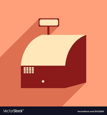 Flat design modern icon cash vector image