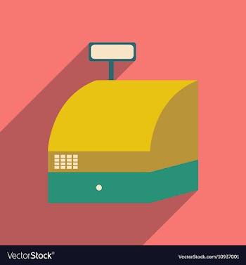 Flat design modern icon cash vector image