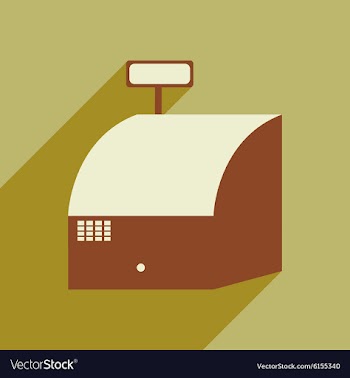 Flat design modern icon cash vector image
